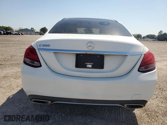 2018 Mercedes-Benz C with VIN WDDWF4JBXJR422893, listed as a Copart auction lot 52883315 with 74,542 mi miles and Clean Title. Bid and sale history available at carsss.com. Image 6.
