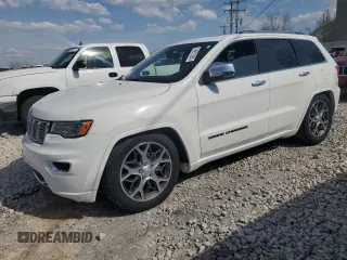 2020 Jeep Grand Cherokee Overland with VIN 1C4RJFCG4LC398526, listed as a Copart auction lot 54221205 with 122,046 mi miles and Salvage Title. Bid and sale history available at DreamBid. Image 1.