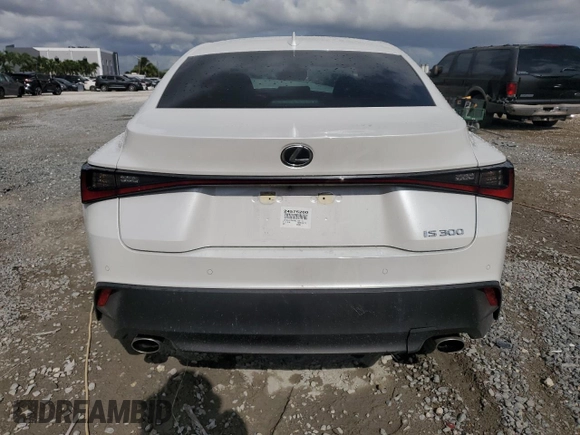 2024 Lexus IS 300 with VIN JTHCA1D24R5133113, listed as a Copart auction lot 58919935 with 4,780 mi miles and Salvage title. Bid and sale history available at DreamBid. Image 6.