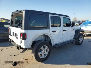 2022 Jeep Wrangler Unlimited Sport S with VIN 1C4HJXDN1NW150976, listed as a Copart auction lot 82924444 with 41,765 mi miles and Salvage Title. Bid and sale history available at carsss.com. Image 3.