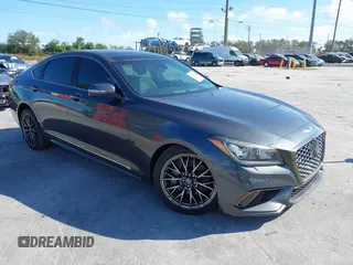 2020 Genesis G80 3.8L with VIN KMTFN4JE9LU332627, listed as a IAAI auction lot 41155598 with 70,070 mi miles. Bid and sale history available at carsss.com. Image 1.