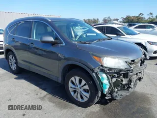 2013 Honda CR-V EX-L with VIN 2HKRM4H73DH628096, listed as a IAAI auction lot 42338602 with 164,004 mi miles and . Bid and sale history available at DreamBid. Image 1.