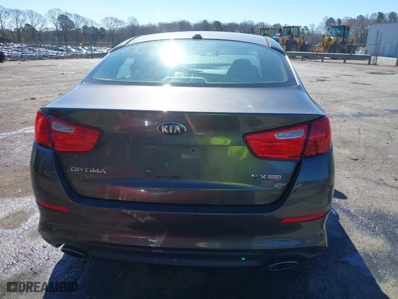 2014 Kia Optima EX with VIN 5XXGN4A78EG320367, listed as a IAAI auction lot 41858824 with 216,987 mi miles. Bid and sale history available at carsss.com. Image 16.