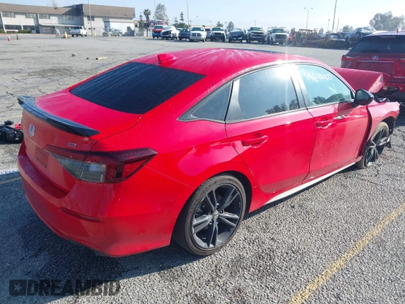 2025 Honda Civic Si with VIN 2HGFE1E55SH470272, listed as a IAAI auction lot 41742861 with 16,942 mi miles and . Bid and sale history available at DreamBid. Image 4.