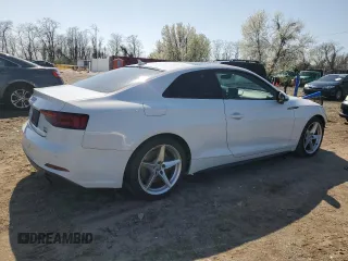 2018 Audi A5 Premium Plus with VIN WAUTNAF59JA047348, listed as a Copart auction lot 51095795 with 93,604 mi miles and Salvage Title. Bid and sale history available at DreamBid. Image 3.