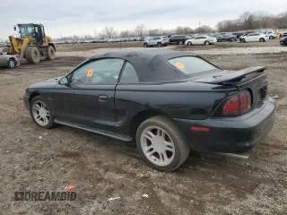 1996 Ford Mustang GT with VIN 1FALP45X6TF145802, listed as a Copart auction lot 50532085 with 76,908 mi miles and Salvage Title. Bid and sale history available at carsss.com. Image 2.