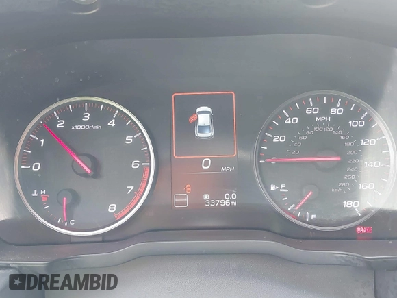 2022 Subaru WRX Premium with VIN JF1VBAF63N9003498, listed as a IAAI auction lot 42249515 with 33,796 mi miles and . Bid and sale history available at DreamBid. Image 7.