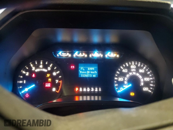 2016 Ford F-150 XL with VIN 1FTMF1C80GKD69365, listed as a Copart auction lot 64180135 with 112,667 mi miles and Salvage title. Bid and sale history available at DreamBid. Image 9.