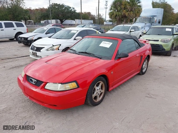 2003 Ford Mustang Deluxe with VIN 1FAFP44433F362647, listed as a IAAI auction lot 41062105 with 168,030 mi miles. Bid and sale history available at carsss.com. Image 2.