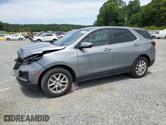2023 Chevrolet Equinox LT с VIN 3GNAXKEG2PS215097, выставлен на аукционе Copart как лот 58263135 с пробегом 43 710 миль миль и Списание • Salvage title. История ставок и продаж доступна на DreamBid. Изображение 1.