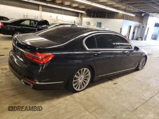 2016 BMW 7 Series 740i with VIN WBA7E2C5XGG547780, listed as a Copart auction lot 57895613 with 108,100 mi miles. Bid and sale history available at carsss.com. Image 3.