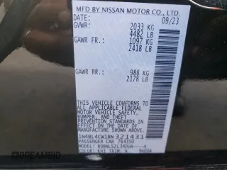 2024 Nissan Altima 2.5 SR with VIN 1N4BL4CW1RN321431, listed as a Copart auction lot 72893314 with 3,671 mi miles and Salvage Title. Bid and sale history available at carsss.com. Image 13.