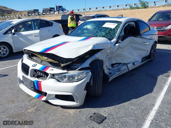 2015 BMW 4 Series 435i with VIN WBA3R1C58FK194299, listed as a IAAI auction lot 41624998 with NaN miles. Bid and sale history available at carsss.com. Image 2.