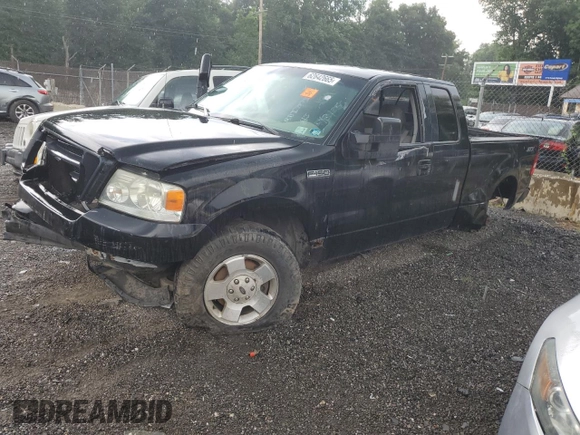 2005 Ford F-150 STX with VIN 1FTRX14W35FB47568, listed as a Copart auction lot 62642665 with Not provided miles and Salvage title. Bid and sale history available at DreamBid. Image 1.