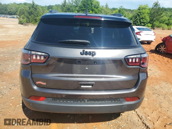 2021 Jeep Compass Altitude with VIN 3C4NJCBB5MT571365, listed as a Copart auction lot 56842455 with 82,118 mi miles and Salvage title. Bid and sale history available at DreamBid. Image 6.