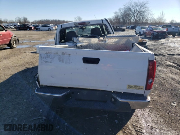 2008 GMC Canyon z VIN 1GTDT199488129713, wystawiony jako Copart lot #41804275 z przebiegiem Nie podano mil oraz Szkoda całkowita • Salvage title. Historia ofert i sprzedaży dostępna na DreamBid. Obrazek 6.