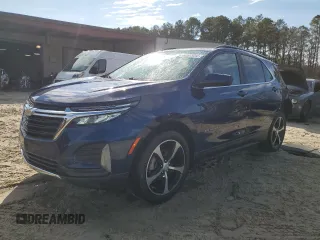 2022 Chevrolet Equinox LT with VIN 3GNAXKEV4NL228648, listed as a Copart auction lot 50583695 with 34,772 mi miles and Salvage Title. Bid and sale history available at DreamBid. Image 1.