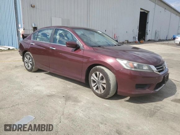 2015 Honda Accord LX with VIN 1HGCR2F3XFA120666, listed as a Copart auction lot 53250535 with 141,075 mi miles and Salvage Title. Bid and sale history available at DreamBid. Image 4.