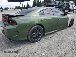 2021 Dodge Charger R/T with VIN 2C3CDXCT6MH553452, listed as a Copart auction lot 63240035 with Not provided miles and Salvage title. Bid and sale history available at DreamBid. Image 3.