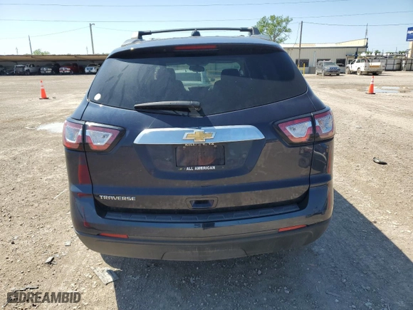 2017 Chevrolet Traverse LS with VIN 1GNKRFED6HJ206725, listed as a Copart auction lot 51914725 with 187,120 mi miles and Salvage Title. Bid and sale history available at carsss.com. Image 6.