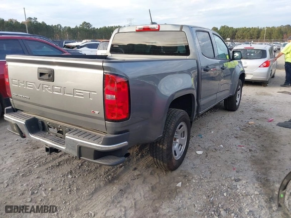 2022 Chevrolet Colorado 2WD Work Truck with VIN 1GCGSBEN4N1319525, listed as a IAAI auction lot 41070216 with 22,337 mi miles. Bid and sale history available at carsss.com. Image 4.