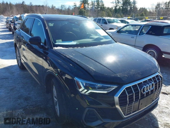2023 Audi Q3 S line Premium with VIN WA1DECF34P1143148, listed as a IAAI auction lot 41566031 with 10,708 mi miles and . Bid and sale history available at DreamBid. Image 12.