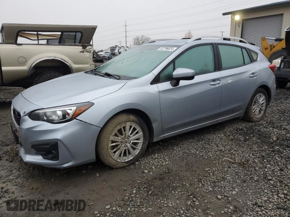 2018 Subaru Impreza Premium с VIN 4S3GTAB66J3721503, выставлен на аукционе Copart как лот 82799024 с пробегом 119 185 миль миль и Списание • Salvage title. История ставок и продаж доступна на DreamBid. Изображение 1.