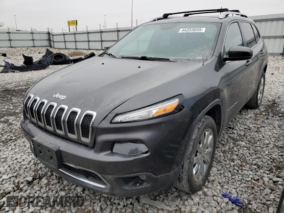 2017 Jeep Cherokee Limited z VIN 1C4PJMDB7HW512135, wystawiony jako Copart lot #44353895 z przebiegiem 153 674 mil mil oraz Szkoda całkowita • Salvage title. Historia ofert i sprzedaży dostępna na DreamBid. Obrazek 1.