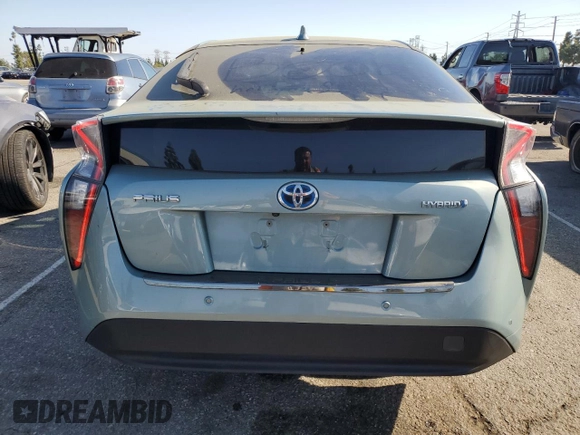 2016 Toyota Prius Four with VIN JTDKARFU8G3001491, listed as a Copart auction lot 45799505 with 95,772 mi miles and Salvage Title. Bid and sale history available at DreamBid. Image 6.