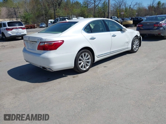2012 Lexus LS 460 with VIN JTHCL5EF4C5014049, listed as a IAAI auction lot 42107343 with 49,677 mi miles and . Bid and sale history available at DreamBid. Image 4.