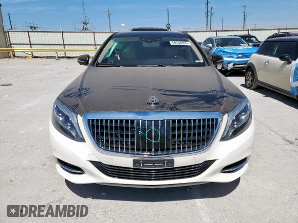 2015 Mercedes-Benz S with VIN WDDUG7GB7FA135269, listed as a Copart auction lot 50254395 with 63,458 mi miles and Salvage Title. Bid and sale history available at DreamBid. Image 5.