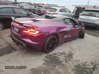 2021 Chevrolet Corvette 3LT with VIN 1G1YC3D48M5121031, listed as a Copart auction lot 82378124 with 8,703 mi miles and Salvage Title. Bid and sale history available at carsss.com. Image 3.