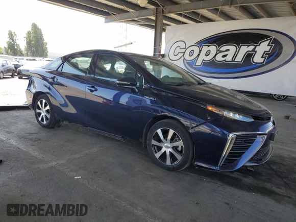 2017 Toyota Mirai with VIN JTDBVRBD6HA002324, listed as a Copart auction lot 57705545 with 69,316 mi miles and Salvage title. Bid and sale history available at DreamBid. Image 4.