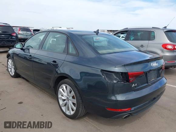 2017 Audi A4 Premium with VIN WAUGNAF44HN022241, listed as a IAAI auction lot 41912175 with 71,777 mi miles. Bid and sale history available at carsss.com. Image 3.