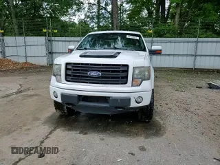 2014 Ford F-150 XL with VIN 1FTFW1EF4EFB77909, listed as a Copart auction lot 60409575 with 201,434 mi miles and Salvage title. Bid and sale history available at DreamBid. Image 13.