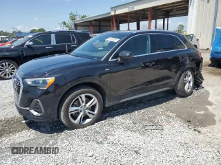 2019 Audi Q3 S line Premium with VIN WA1DECF34K1082280, listed as a Copart auction lot 54488385 with 26,898 mi miles and Non repairable. Bid and sale history available at DreamBid. Image 1.