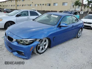 2018 BMW 4 Series 430i xDrive with VIN WBA4Z3C53JEC56749, listed as a Copart auction lot 45543915 with 34,901 mi miles and Salvage Title. Bid and sale history available at DreamBid. Image 1.