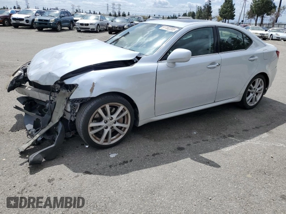 2006 Lexus IS 350 z VIN JTHBE262065009712, wystawiony jako Copart lot #51152205 z przebiegiem 239 464 mil mil oraz Szkoda całkowita • Salvage title. Historia ofert i sprzedaży dostępna na DreamBid. Obrazek 1.