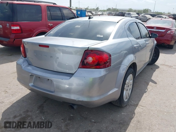 2014 Dodge Avenger SE with VIN 1C3CDZAB9EN143677, listed as a IAAI auction lot 42068802 with 142,134 mi miles and . Bid and sale history available at DreamBid. Image 4.