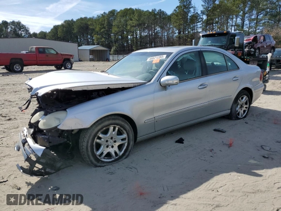 2004 Mercedes-Benz E 320 with VIN WDBUF65J44A432643, listed as a Copart auction lot 46621285 with Not Provided miles and Salvage Title. Bid and sale history available at carsss.com. Image 1.