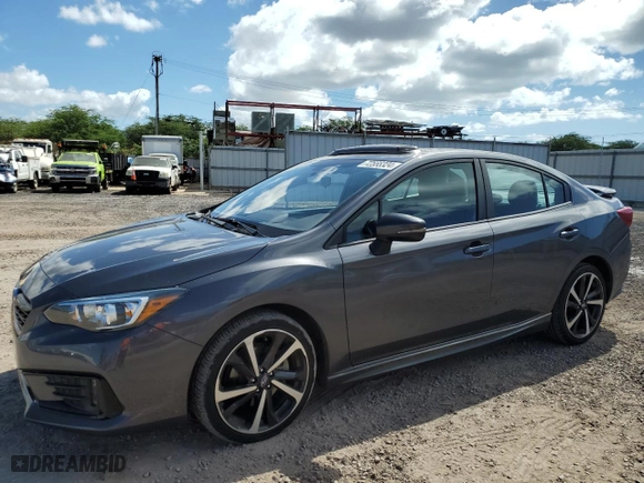 2022 Subaru Impreza Sport with VIN 4S3GKAM6XN3600107, listed as a Copart auction lot 72555324 with 30,795 mi miles and Clean Title. Bid and sale history available at carsss.com. Image 1.