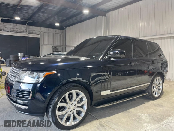 2014 Land Rover Range Rover Supercharged with VIN SALGS2TF6EA155229, listed as a Copart auction lot 75766584 with 95,369 mi miles and Salvage title. Bid and sale history available at DreamBid. Image 2.