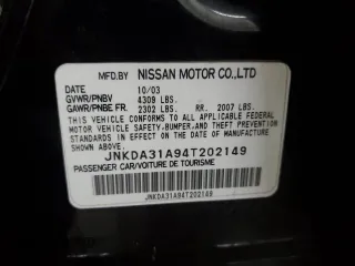 2004 Infiniti I35 with VIN JNKDA31A94T202149, listed as a Copart auction lot 44685375 with 181,425 mi miles and Salvage Title. Bid and sale history available at carsss.com. Image 14.