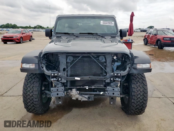 2021 Jeep Wrangler Unlimited Rubicon с VIN 1C4HJXFN9MW792972, выставлен на аукционе Copart как лот 53322835 с пробегом 32 203 миль миль и Списание • Salvage title. История ставок и продаж доступна на DreamBid. Изображение 5.