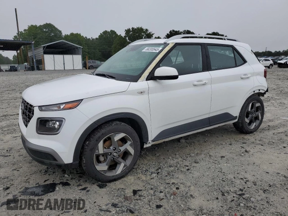 2021 Hyundai Venue SEL with VIN KMHRC8A32MU085231, listed as a Copart auction lot 58205545 with 41,105 mi miles and Salvage title. Bid and sale history available at DreamBid. Image 1.