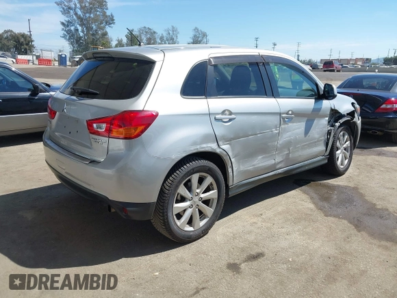 2014 Mitsubishi Outlander Sport ES with VIN 4A4AP3AUXEE003879, listed as a IAAI auction lot 41862379 with 65,297 mi miles. Bid and sale history available at carsss.com. Image 4.
