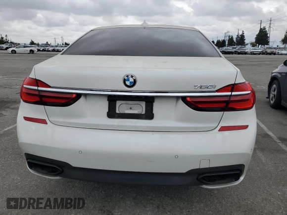 2018 BMW 7 Series 750i with VIN WBA7F0C53JGM24069, listed as a Copart auction lot 53515035 with 79,803 mi miles and Salvage Title. Bid and sale history available at carsss.com. Image 6.