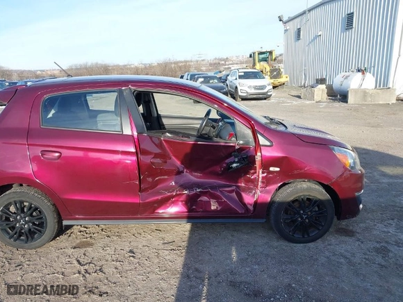 2019 Mitsubishi Mirage GT with VIN ML32A5HJ0KH009434, listed as a IAAI auction lot 41298546 with 39440 miles. Bid and sale history available at carsss.com. Image 6.