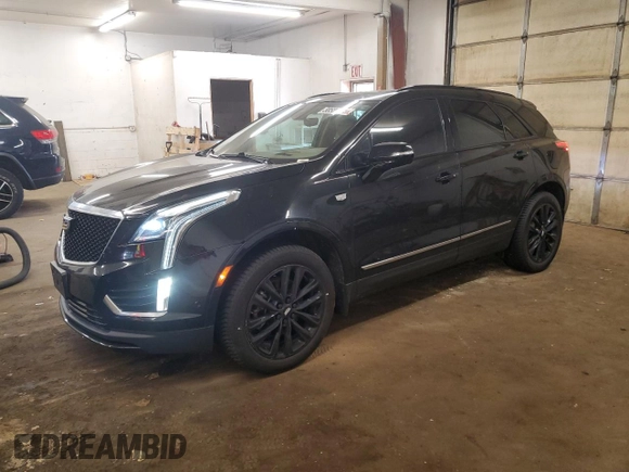 2021 Cadillac XT5 AWD Sport with VIN 1GYKNHRS1MZ103033, listed as a Copart auction lot 58586425 with 65,229 mi miles and Salvage title. Bid and sale history available at DreamBid. Image 1.