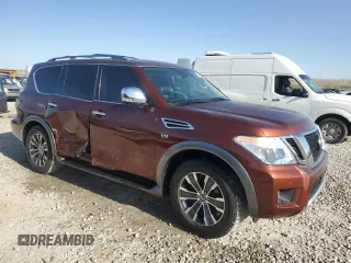 2018 Nissan Armada SL with VIN JN8AY2NC1J9557769, listed as a Copart auction lot 53961105 with 55,678 mi miles and Salvage Title. Bid and sale history available at carsss.com. Image 4.